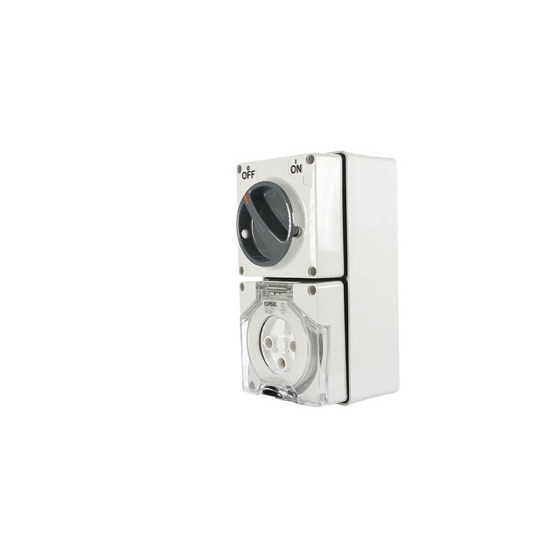 Buy Clipsal 56C332GY - 3 Pin 32Amp 250V Switched Socket Outlet IP66 ...