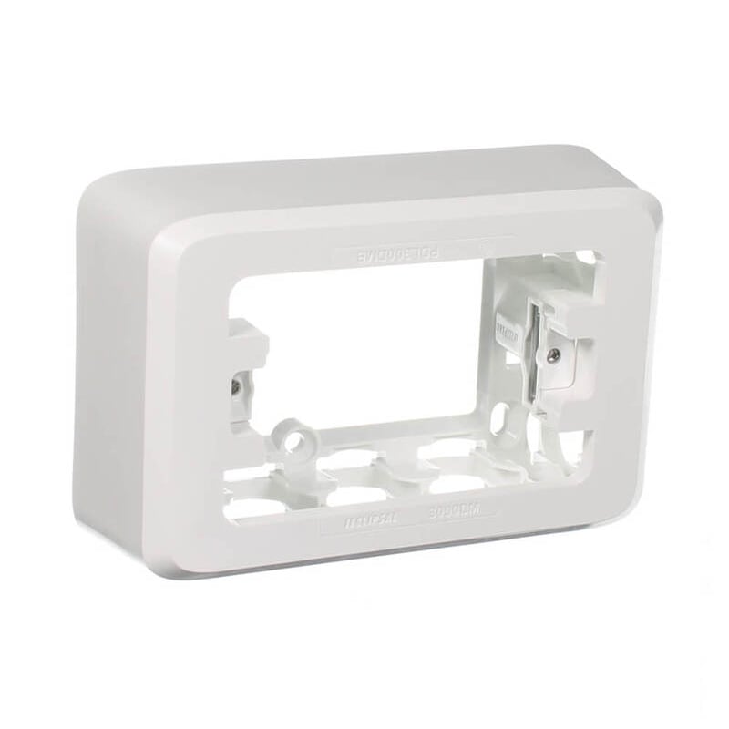 Buy Clipsal Iconic 3000DMVW Mounting Block 40mm Deep Vivid White