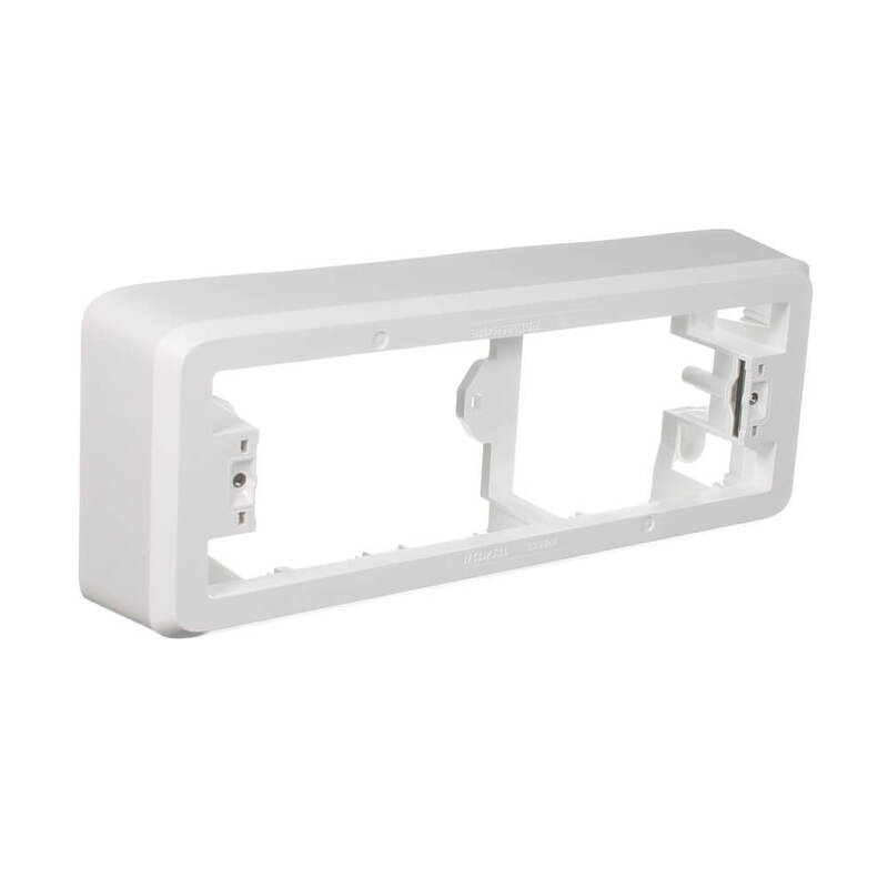 Buy Clipsal Iconic 3004MVW Iconic Quad Socket Mounting Block 38mm
