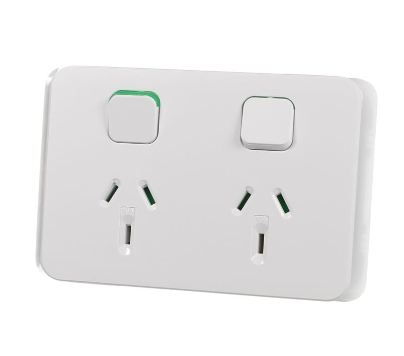 Clipsal Iconic 3025 VW  Double Power Point GPO 10 Amp