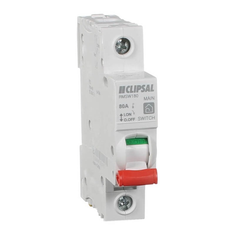 Buy CLIPSAL RMSW180 - 80 amp Main Switch single pole - Resi Max 4 - MyDeal