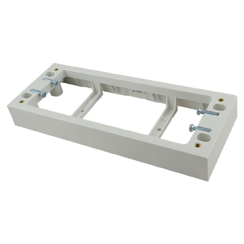 Buy CSG MB254L 4 Gang GPO Quad 25mm Mounting Block White MyDeal