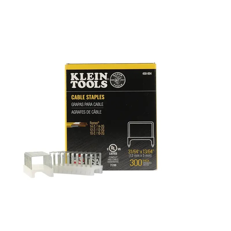 Klein Tools 450 004  Insulated Staples 12 mm x 5