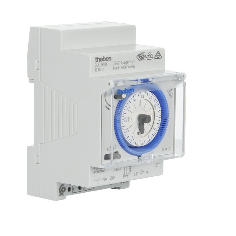 Buy Theben SUL181d - Rail mounted 24 hour timer, segments, power ...
