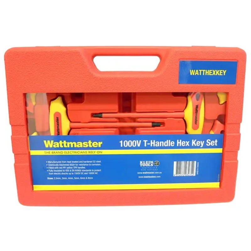 Buy WATTMASTER WATTHEXKEY 6 PIECE 2.58MM METRIC VDE THANDLE HEX KEY