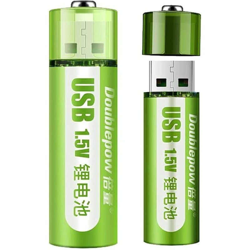 Buy 1x Pack 1.5V AA rechargeable battery 1800mWh USB AA rechargeable