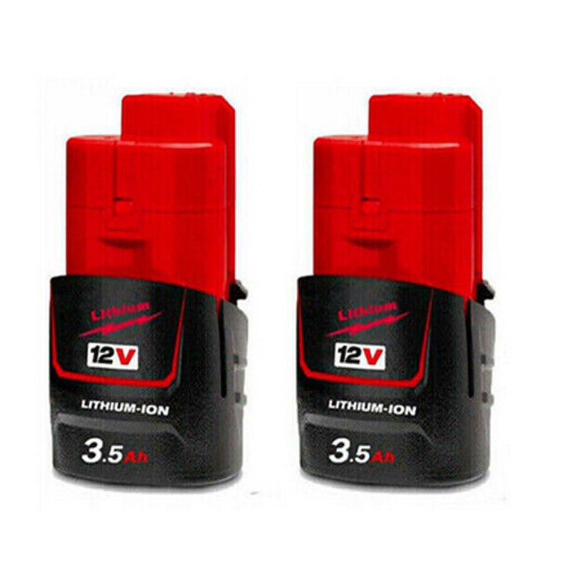2 Pack  12V 3.5Ah For Milwaukee M12 M12B3 LITHIUM Cordless Battery
