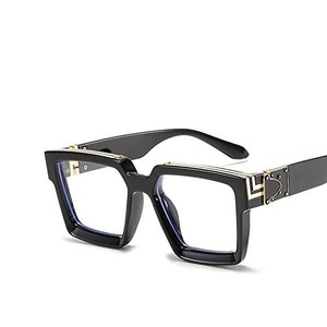 Millionaire Metal Rock Hip Hop Ladi Sunglass Women Punk Retro Square Sunglass