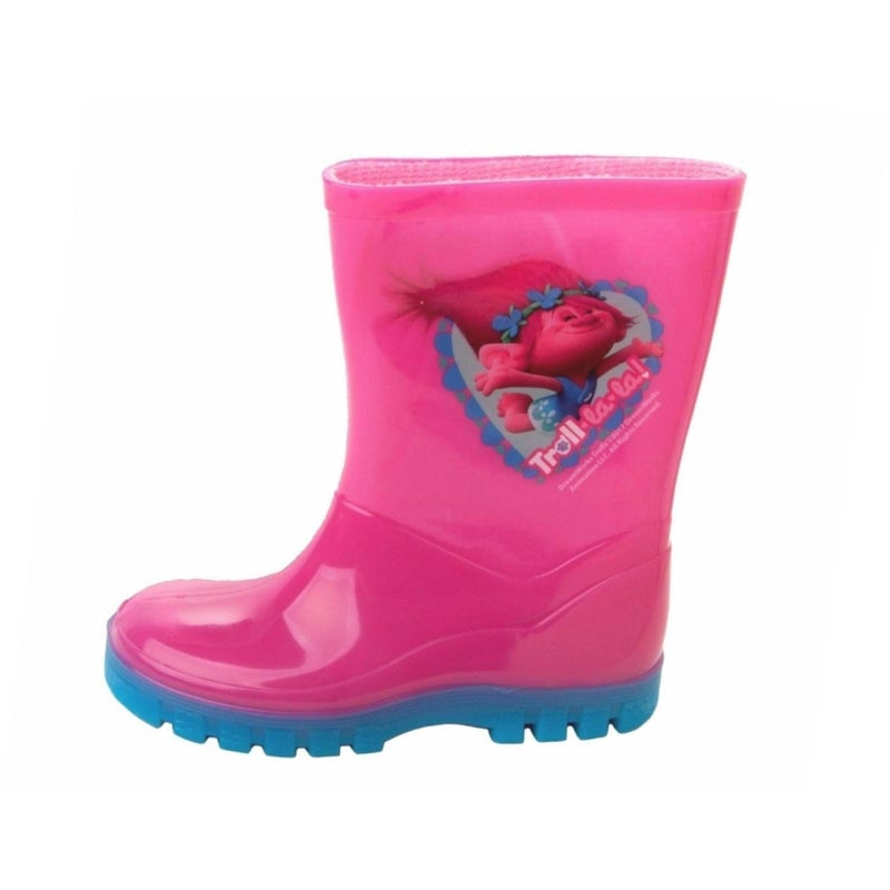 Buy Trolls Poppy Lala Wellies in Pink and Blue - MyDeal