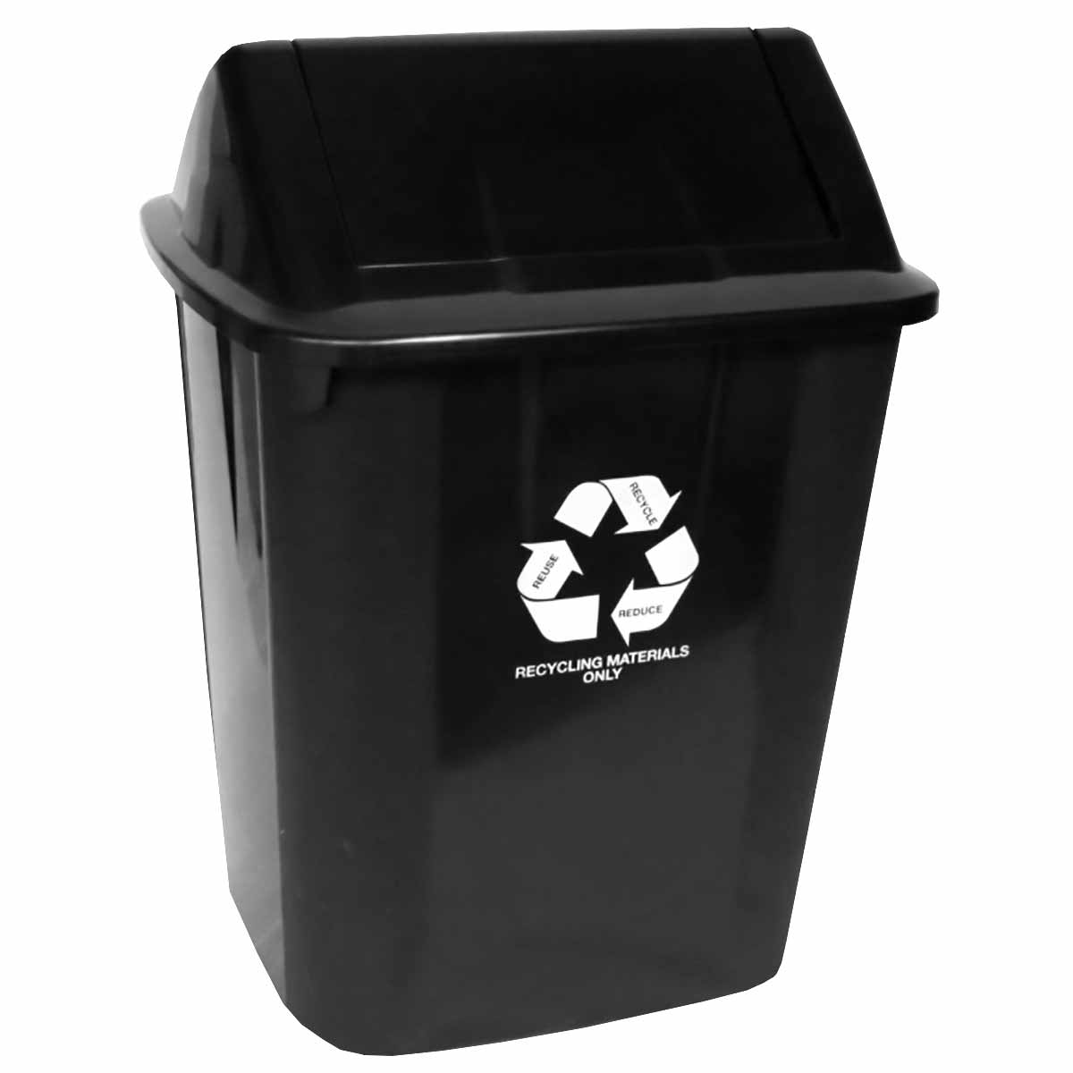 32L Plastic Black Recycling Waste Bin