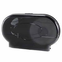 Twin Jumbo Roll Dispenser Transparent Black