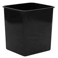Plastic Black Tidy Waste Bin 15L