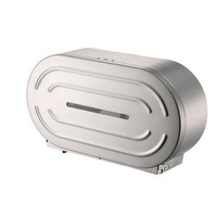 S'Steel Twin Jumbo Toilet Roll Dispenser