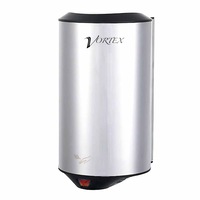 Vortex Hand Dryer Polished Stainless Steel Compact