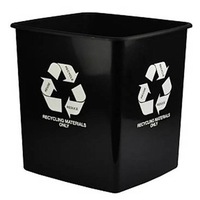 Waste Bin Recycle Black 15L