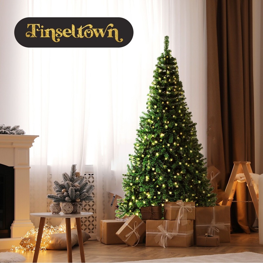 1.5M LED Christmas Tree Tinseltown 5FT Xmas Trees Decorations Green 445 Tips