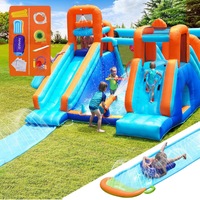 320x480CM AirMyFun Inflatable Water Slide Park 12 Play Zones Trampoline Jumping Castle Bounce House Gift