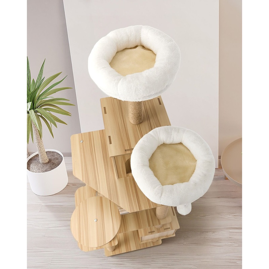 Alopet Cat Tree Tower Scratching Post Scratcher Cats Condo House Bed Wood 186cm