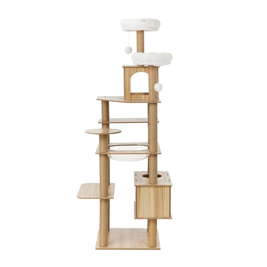 Alopet Cat Tree Tower Scratching Post Scratcher Cats Condo House Bed Wood 186cm