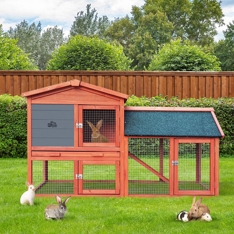 Buy Alopet Rabbit Hutch Chicken Coop 135CMx52CMx85CM Bunny House Run