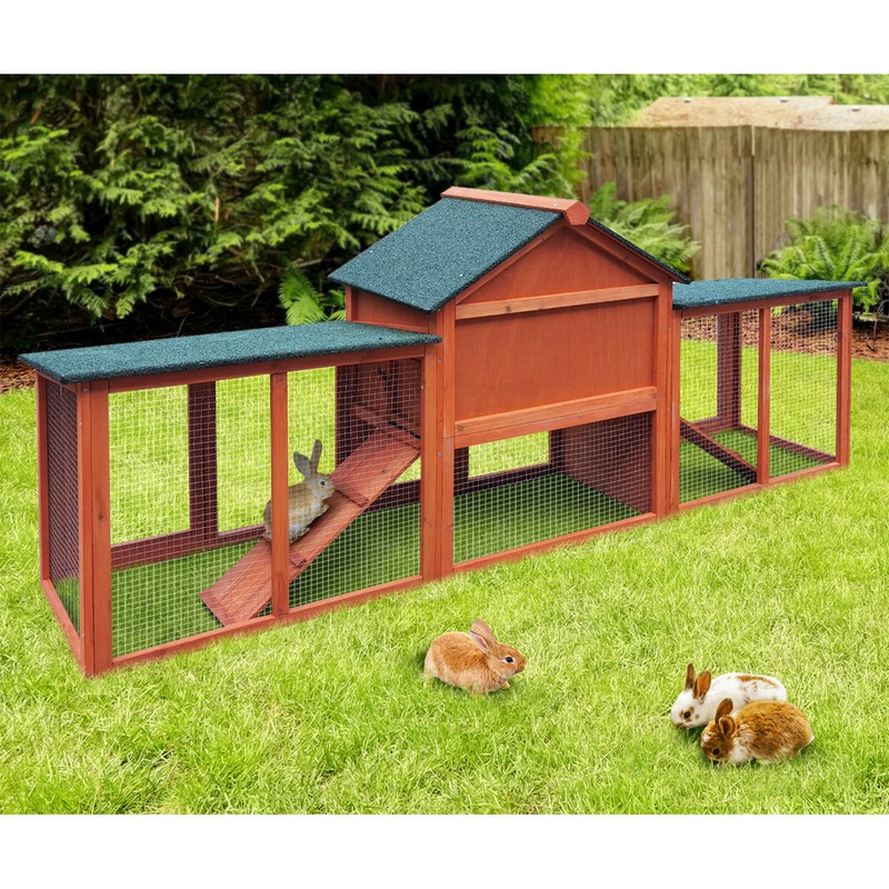 Buy Alopet Rabbit Hutch Chicken Coop 210CMX45CMX85CM Bunny House Run
