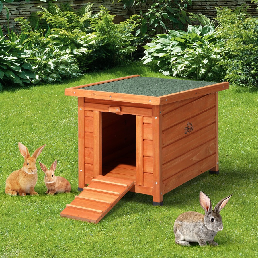 Alopet Rabbit Hutch Chicken Coop Wooden Pet Cage Habitat House Outdoor Cube