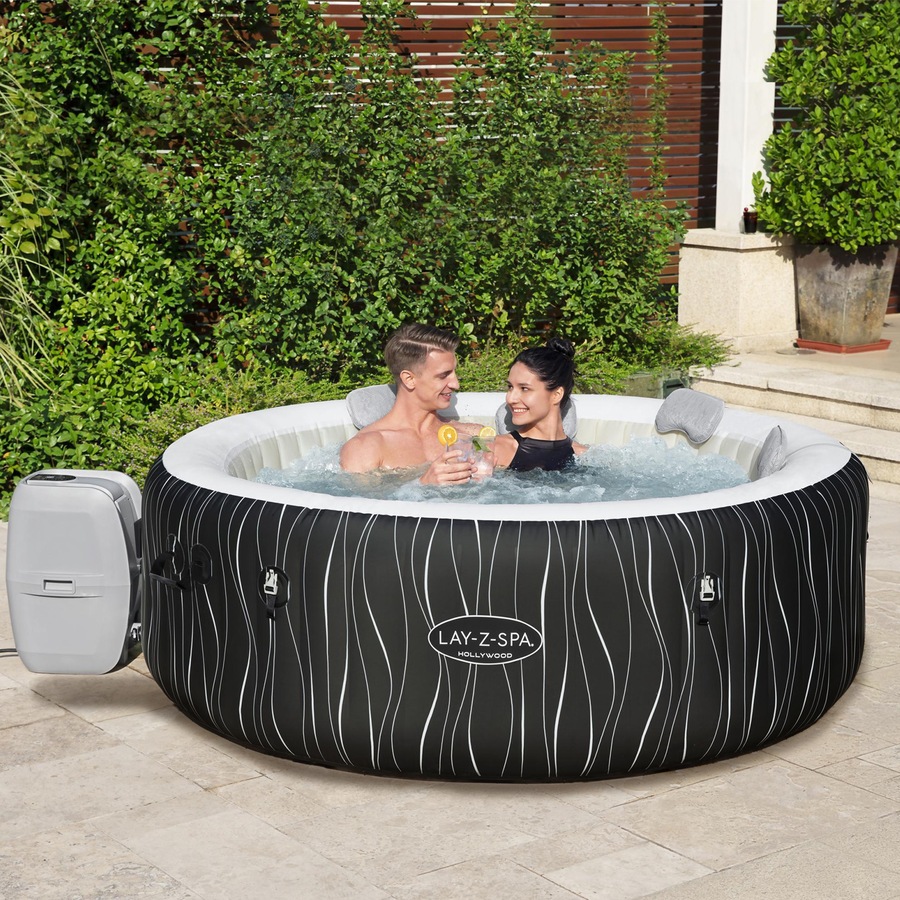 Bestway Inflatable Hot Tub Outdoor Portable Heating Spa 6 person W/ Bubble Jets