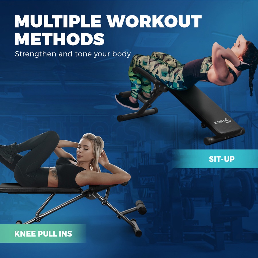 Finex Weight Bench FID Bench Dumbbell Flat Incline Decline Press Home Gym Fitness