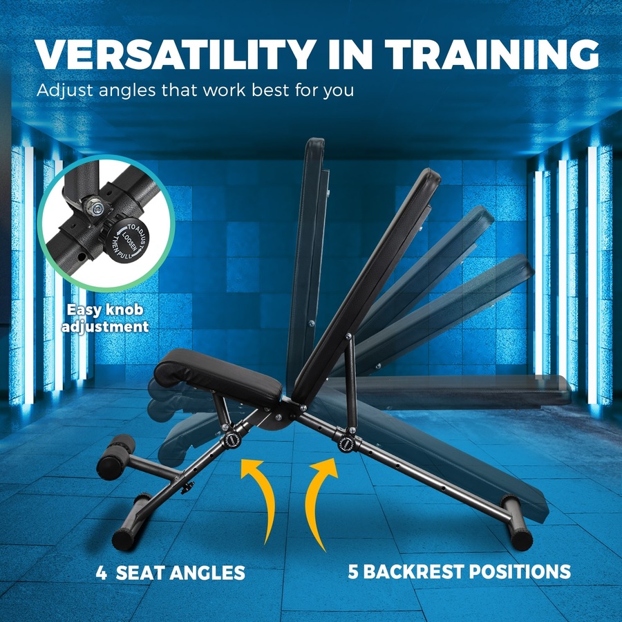 Finex Weight Bench FID Bench Dumbbell Flat Incline Decline Press Home Gym Fitness