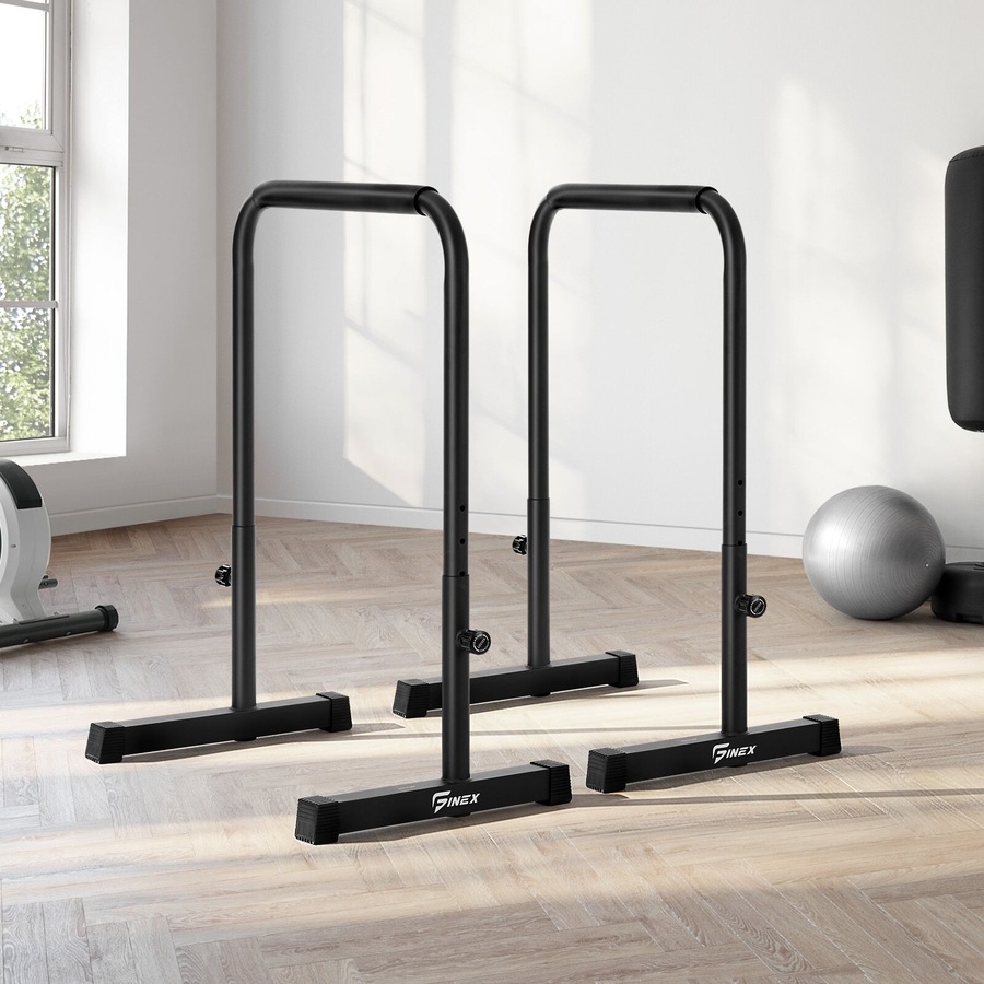 Buy Finex Parallel Dip Bar Station Adjustable Dip Stand Station Push Up ...