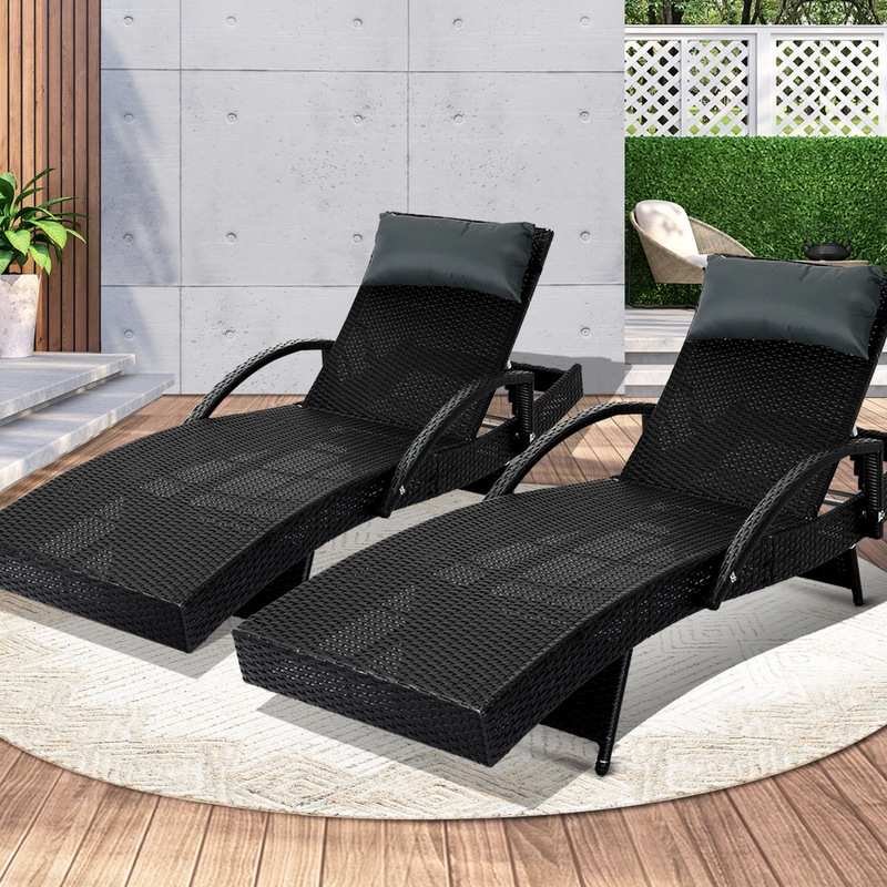 Buy Livsip Sun Lounger Outdoor Lounge Wicker Outdoor Furniture Day Bed