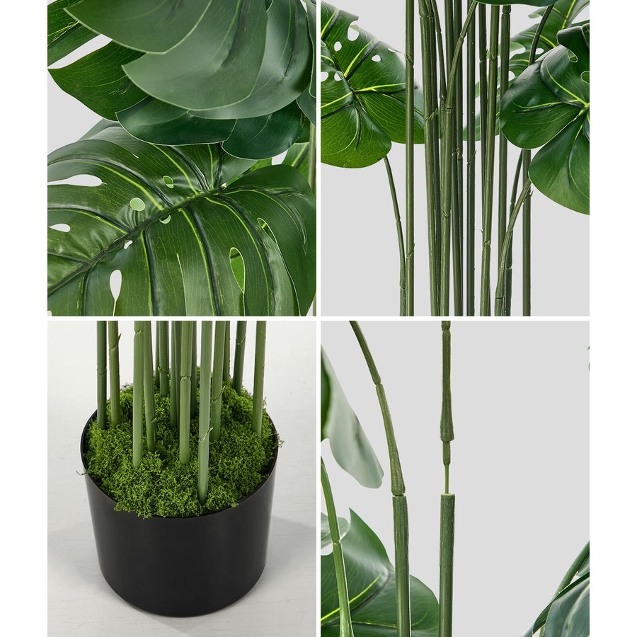 Buy Livsip 150cm Artificial Monstera Deliciosa Plant Fake Tropical Tree  Home Garden Decor - Everyday Rewards Shop