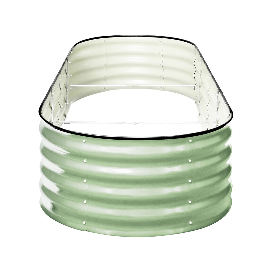 Livsip 2x Garden Bed 240x80x42cm Planter Box Raised Container Galvanised Green