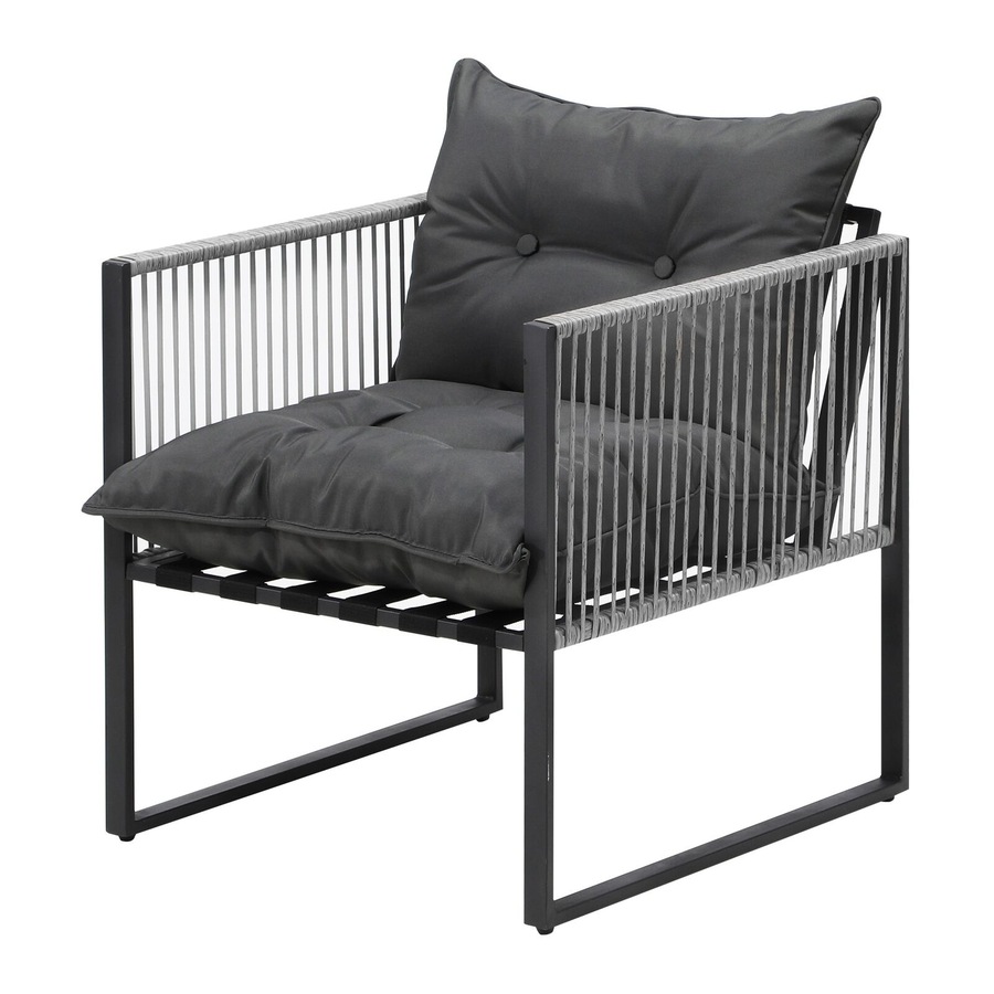 Livsip 3PCS Outdoor Dining Set Bistro Set Patio Furniture Garden Table Chairs