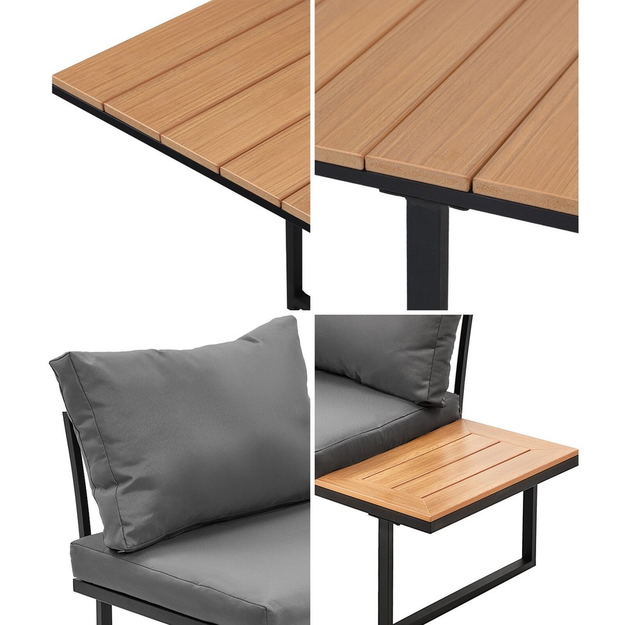 Livsip 8 Seater Outdoor Dining Sofa Set Lounge Setting Table Chair Garden Furniture