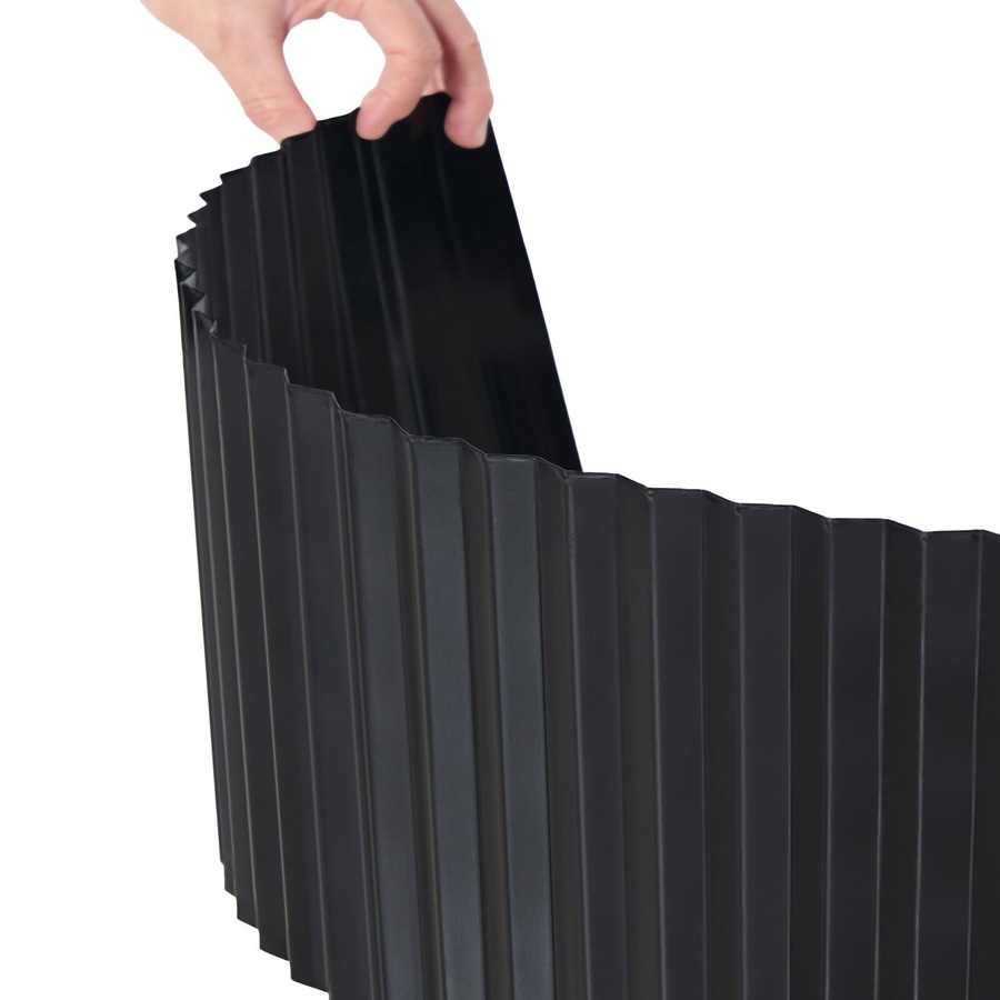 Livsip Garden Edging 20mx30cm Landscape Lawn Edge Border Steel Black
