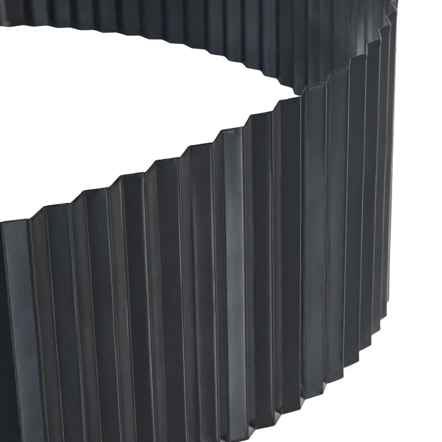 Livsip Garden Edging 20mx30cm Landscape Lawn Edge Border Steel Black