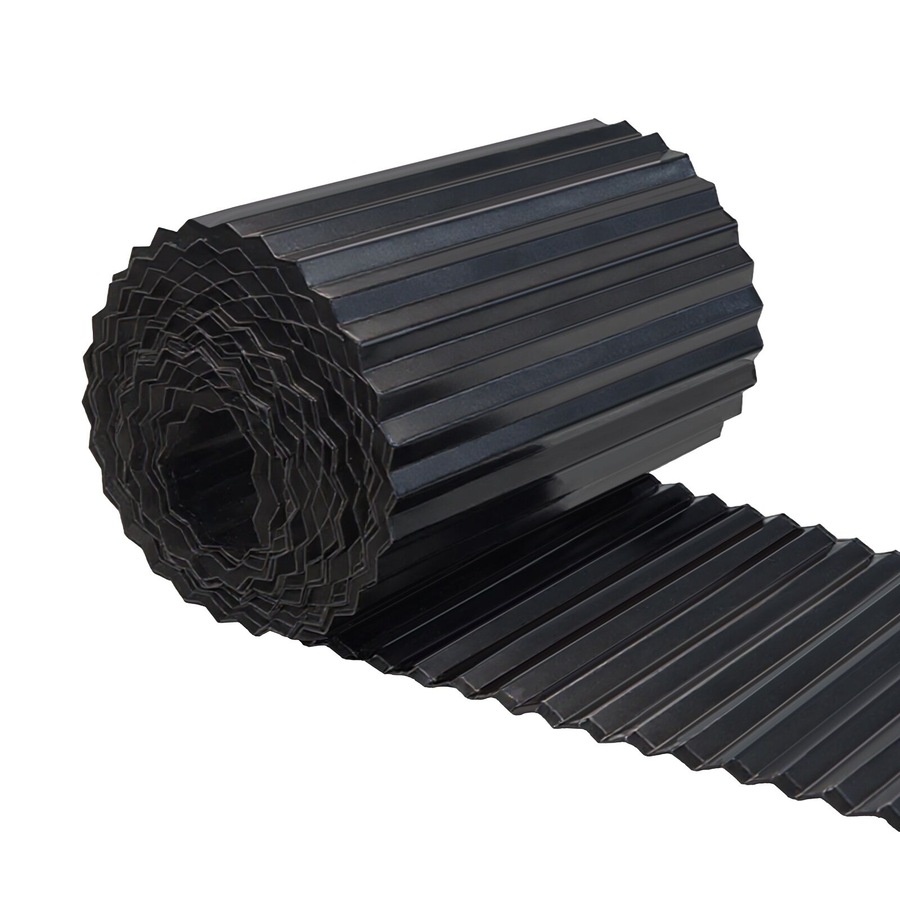Livsip Garden Edging 20mx30cm Landscape Lawn Edge Border Steel Black