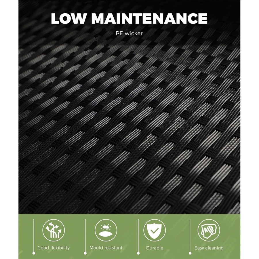 Livsip Outdoor Bar Stools Rattan Dining Chairs Bar Stools Furniture Patio Set of 4