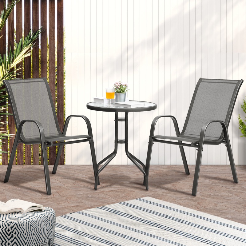 Buy Livsip Outdoor Bistro Set Dining Table Chairs Setting Patio ...