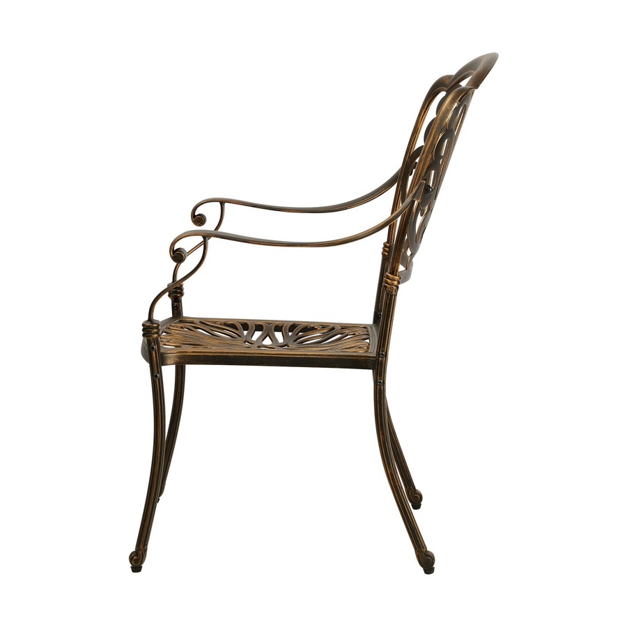 Livsip Outdoor Dining Chairs Set 6 Piece Bistro Set Cast Aluminum Patio Garden Furniture