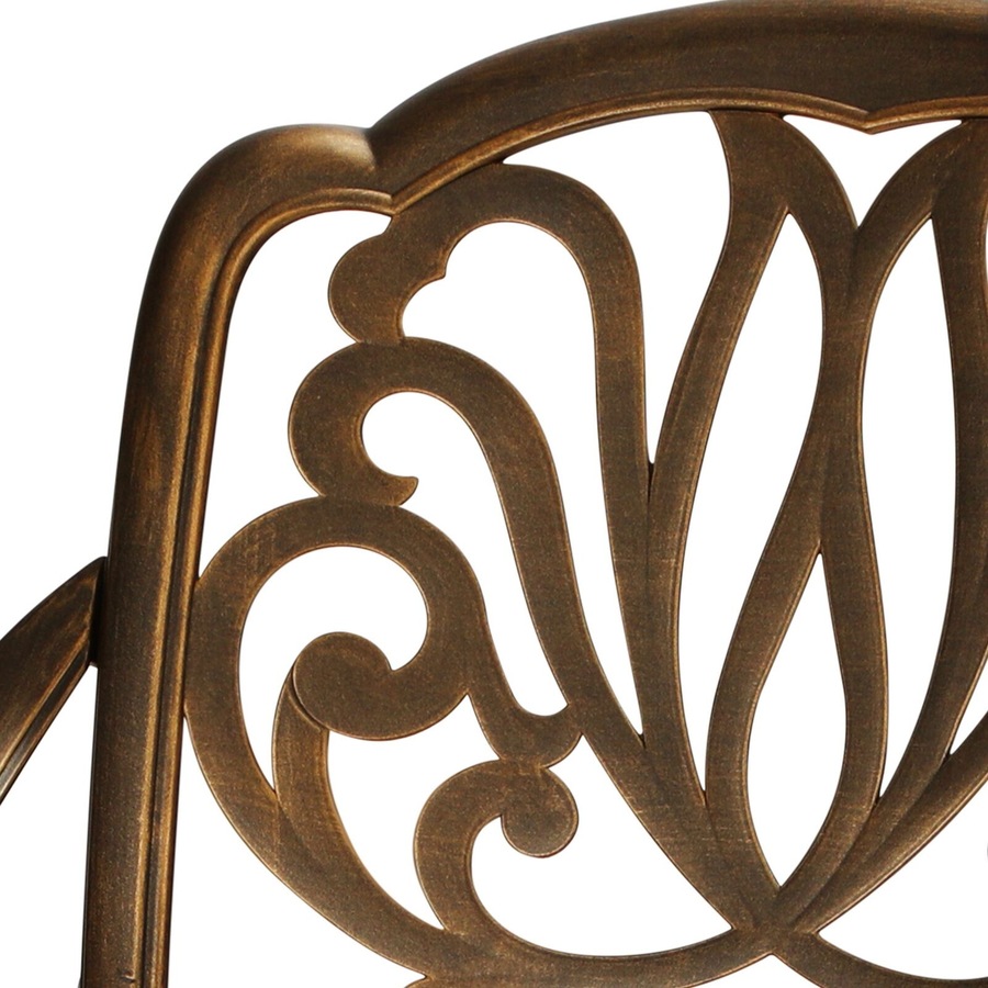 Livsip Outdoor Dining Chairs Set 6 Piece Bistro Set Cast Aluminum Patio Garden Furniture