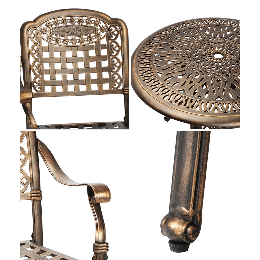 Livsip Outdoor Dining Set 5 Piece Table Chairs Setting Patio Outdoor Furniture