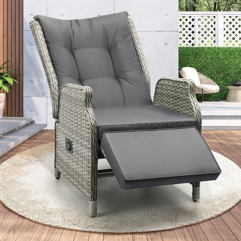 Buy Livsip Outdoor Recliner Chairs with Footrest Patio Furniture Wicker