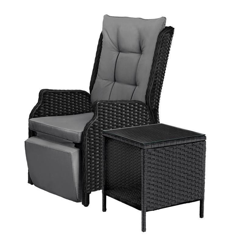Buy Livsip Outdoor Recliner Chairs with Footrest Patio Furniture Wicker