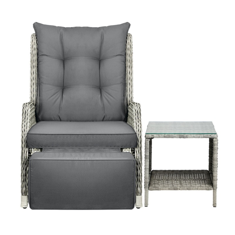 Buy Livsip Outdoor Recliner Chairs with Footrest Patio Furniture Wicker