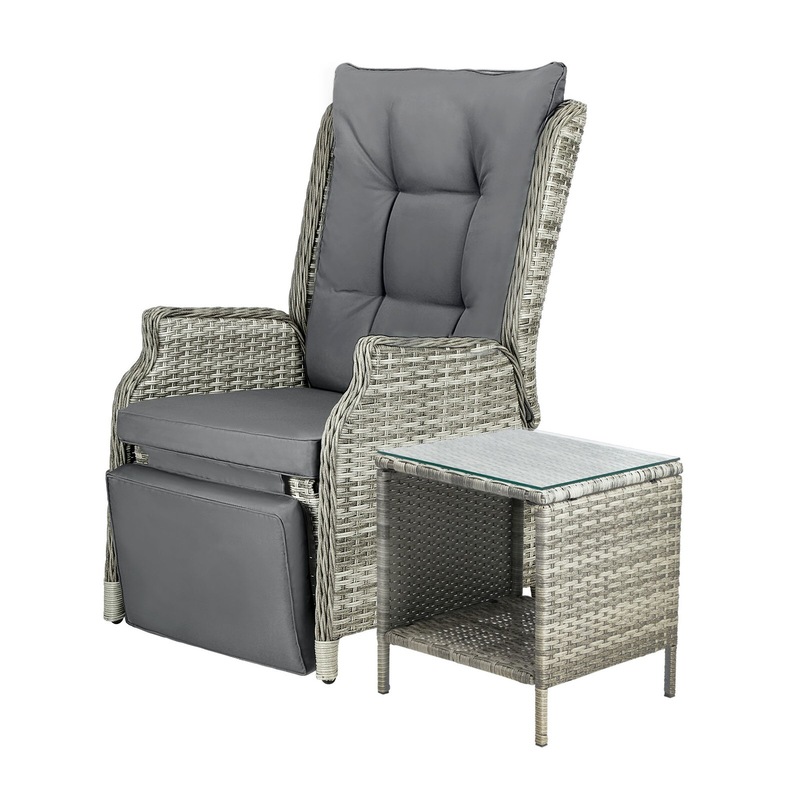 Buy Livsip Outdoor Recliner Chairs with Footrest Patio Furniture Wicker