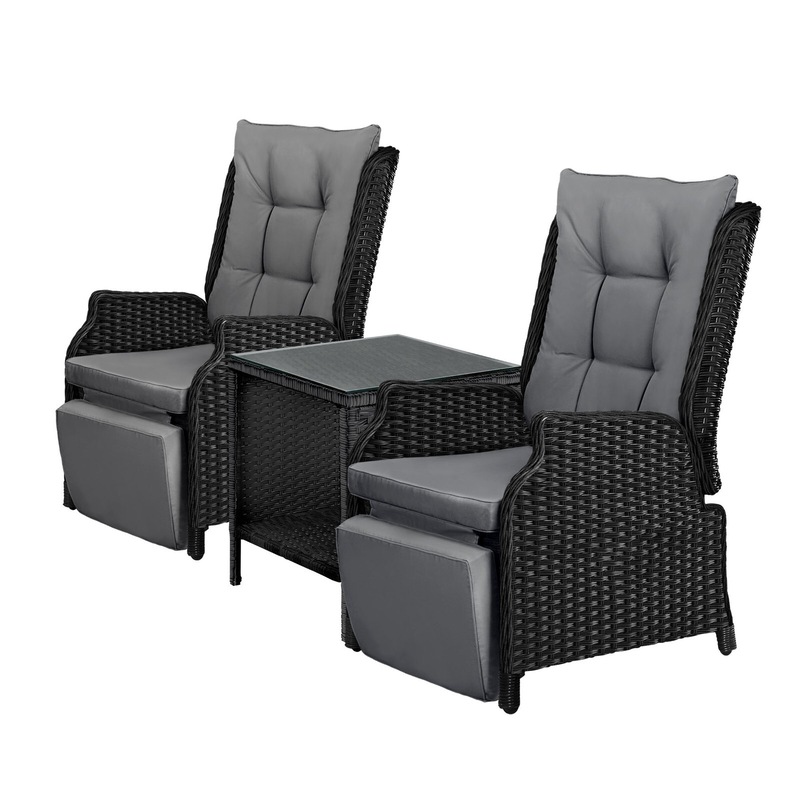 Buy Livsip Outdoor Recliner Chairs with Footrest Patio Furniture Wicker