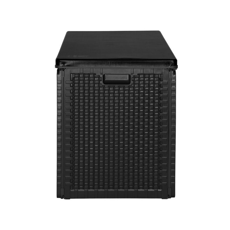 Livsip Outdoor Storage Box Bench 310L Cabinet Container Garden Deck Tool Black