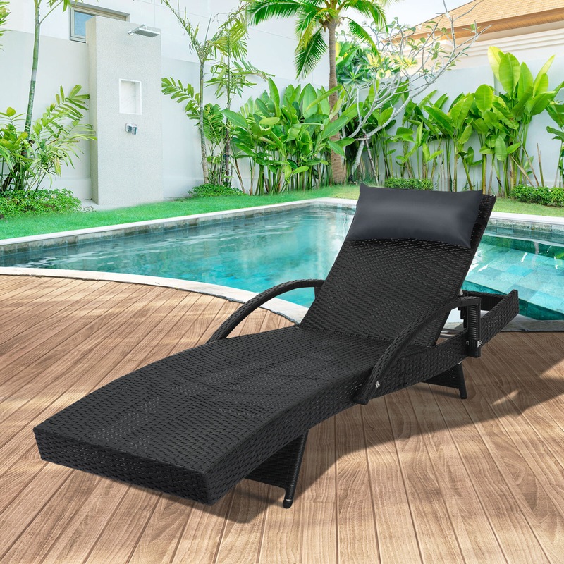 Buy Livsip Sun Lounge Wicker Lounger Day Bed Outdoor Setting Patio